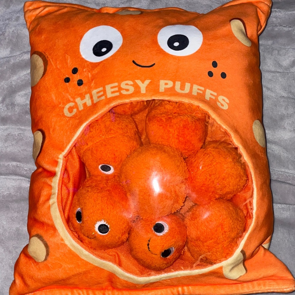 Cheesy Puffs Plush Pillow